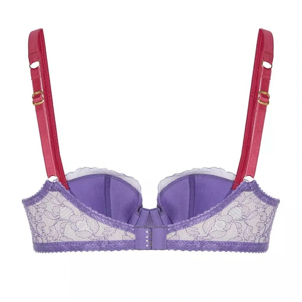 Agent Provocateur Hyacinth Bra Purple Pink size 34 DD